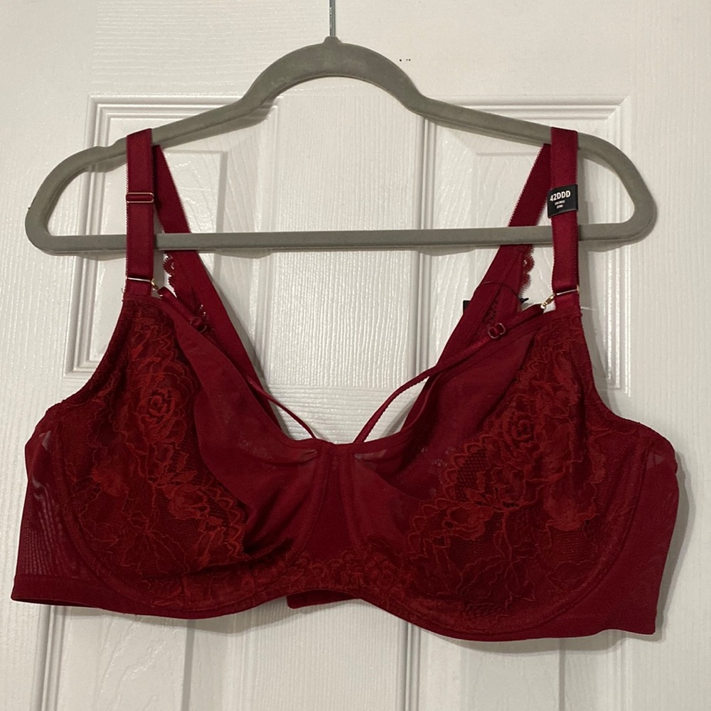 Sexy red bra